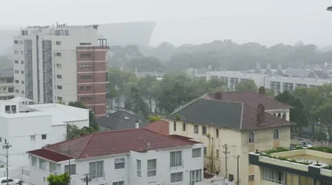 Rain In the city Stock Footage 22419694