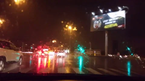 Rain in the city Stock Footage 83876042