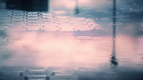 Rain in City Video stock 137607806