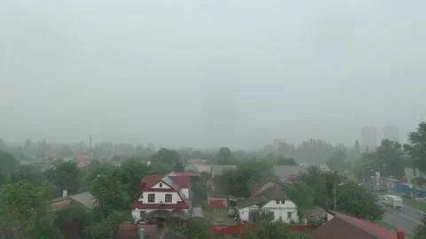 The Rain Cityscape Stock Footage 157652003