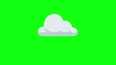 Rain Cloud Animation Green Screen Background 스톡 동영상 337924077
