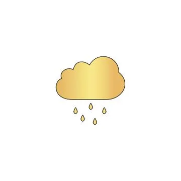 Rain Cloud computer symbol Illustrazione stock