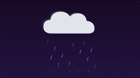 Rain cloud drops falling splash grape weather loop 스톡 동영상 342612683