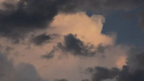 Rain Cloud at Golden Hour Stock Footage 229441641