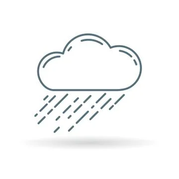 Rain cloud icon Stock Illustration