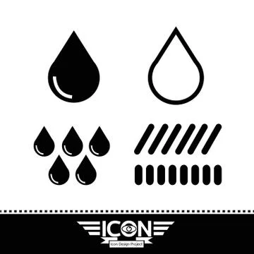 Rain cloud icon Illustrazione stock