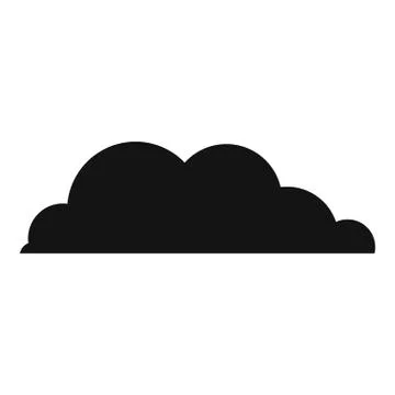 Rain cloud icon, simple style. Illustrazione stock