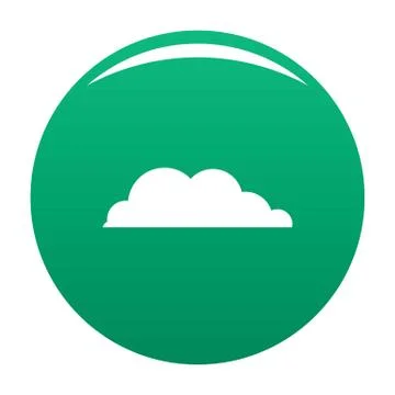 Rain cloud icon vector green イラスト素材