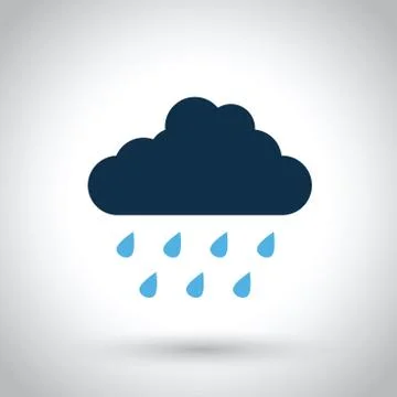 Rain cloud Stock Illustration