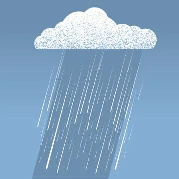 Rain cloud. Stock Illustration