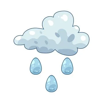 Rain cloud Illustrazione stock