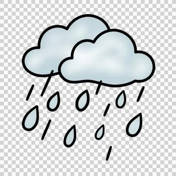 Rain Cloud Illustrazione stock