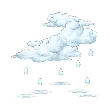 Rain Cloud Illustration Stock Illustration