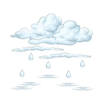 Rain Cloud Illustration Stock Illustration