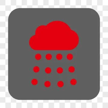 Rain Cloud Interface Toolbar Button 스톡 일러스트