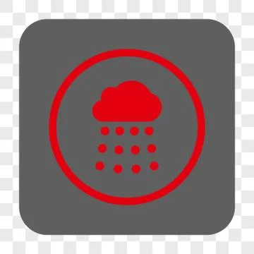 Rain Cloud Interface Toolbar Button Ilustración de archivo
