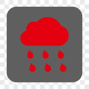 Rain Cloud Interface Toolbar Button Stockillustratie