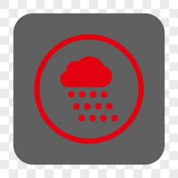 Rain Cloud Interface Toolbar Button Stock Illustration