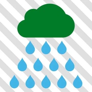 Rain Cloud Vector Icon イラスト素材