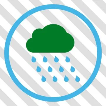 Rain Cloud Vector Icon Stock Illustration