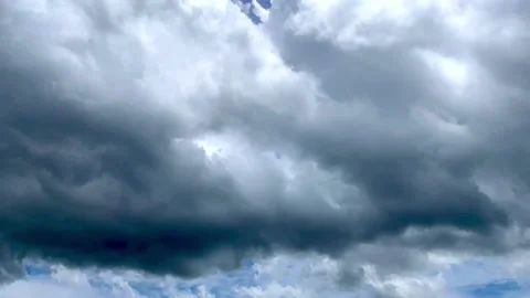 The rain clouds are floating down or Cirrostratus rainy season Stock Footage 157920936