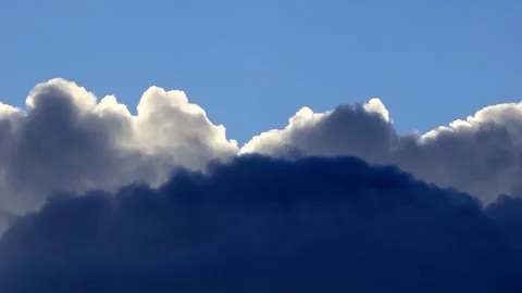 Rain clouds in the blue sky Video stock 244294144