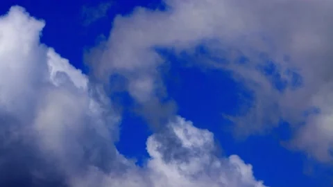 Rain clouds blue sky timelapse Stock Footage 218681707
