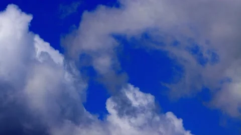 Rain clouds blue sky timelapse Stock Footage 218681839