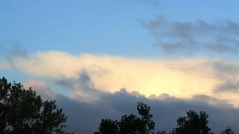 Rain clouds blue sky timelapse Stock Footage 231065789
