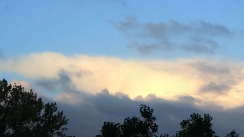 Rain clouds blue sky timelapse Stock Footage 241914071