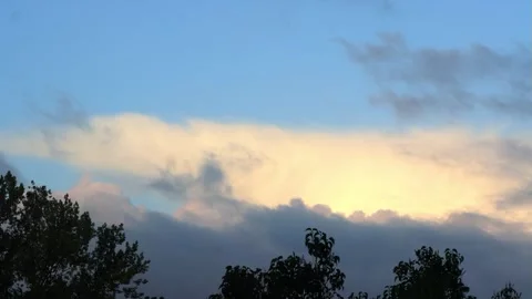 Rain clouds blue sky timelapse Stock Footage 241914141