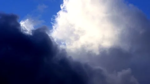Rain clouds blue sky timelapse Stock Footage 244230831