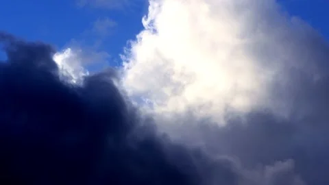 Rain clouds blue sky timelapse Stock Footage 246270848