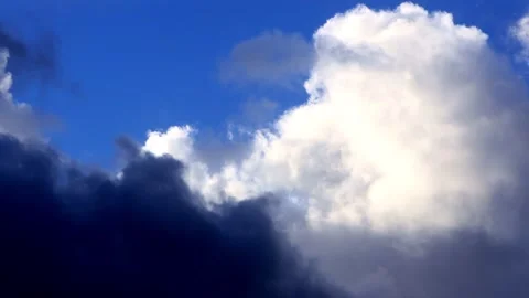 Rain clouds blue sky timelapse Stock Footage 246271082