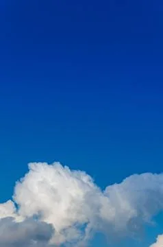 Rain Clouds Clearing Leaving Blue Sky Stock Photos
