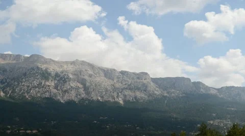 Rain clouds coming from great mountains Stock Footage 52933602