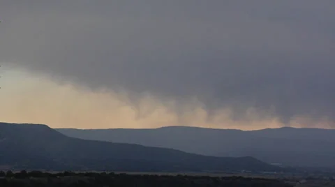 Rain Clouds early Evening Stock Footage 38614185