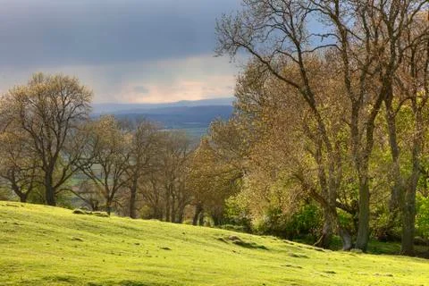 Rain clouds, england Stock Photos