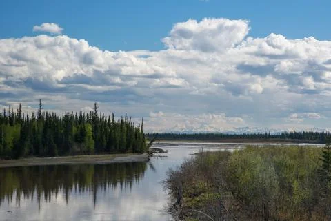 Rain Clouds Fairbanks Stock Photos