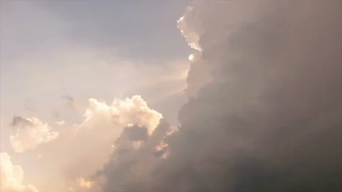 Rain clouds filled sky Stock Footage 133256489