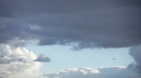 Rain clouds float across the sky Stock Footage 52978817