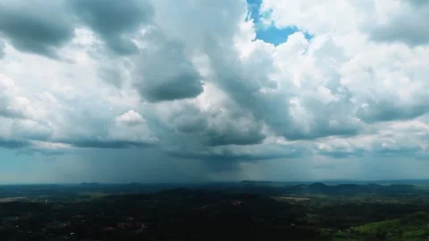 Rain clouds Flying On Blue Sky Stock Footage 275341734