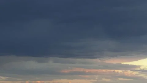 Rain Clouds Form at Dusk Stock Footage 201565371