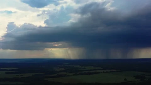 Rain clouds Live in the clouds. Sad weather. Weather. Stock Footage 201787137