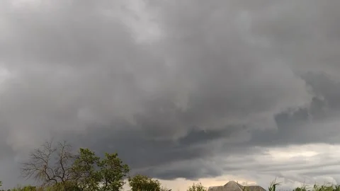 Rain clouds moving fast. The rain is coming Stock Footage 247413734