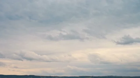 Rain clouds moving fast, time lapse. Stock Footage 42869947