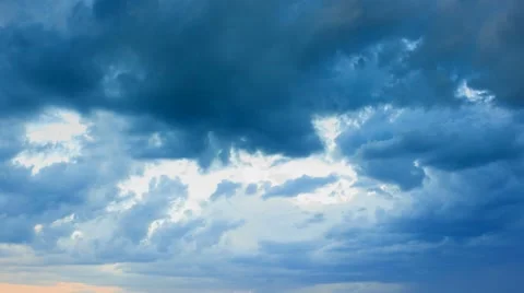 Rain clouds moving fast, time lapse. Stock Footage 43098621