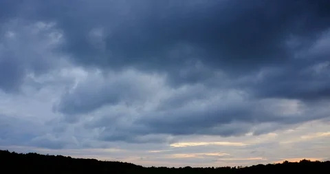 Rain clouds moving Stock Footage 89786692