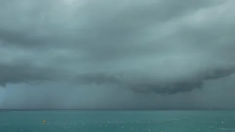 Rain Clouds Over The Sea Time-Lapse 動画素材 169692298