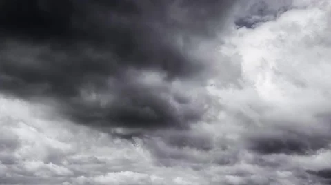 Rain clouds, rain starts. TimeLapse Video stock 63181699
